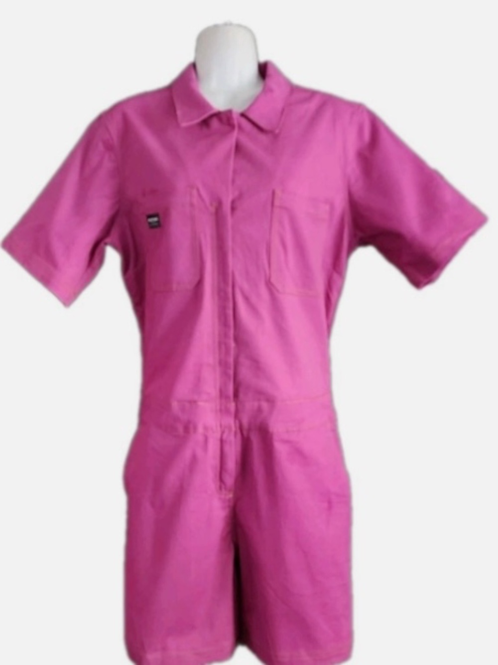 Wildfang orchid utility jumpsuit